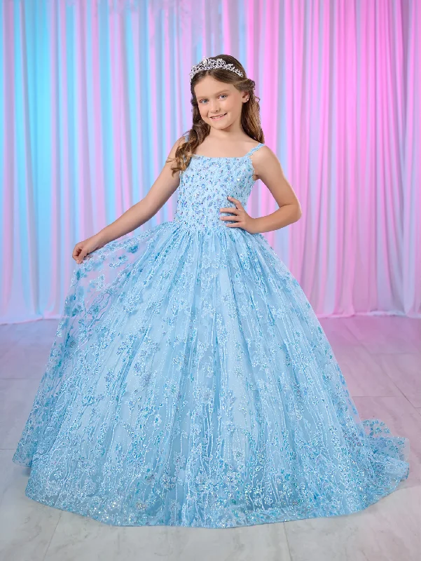 Tiffany Princess 13755 Girls Glitter Pageant Dress Long Ball Gown Formal Sequin Corset Sequin Dress Dressy