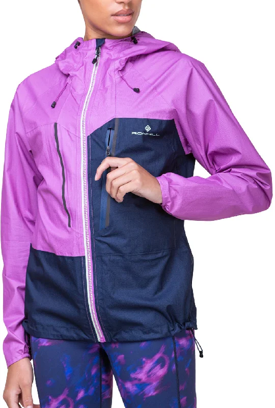 Ronhill Tech Fortify Waterproof Womens Running Jacket - Blue Women's party jackets