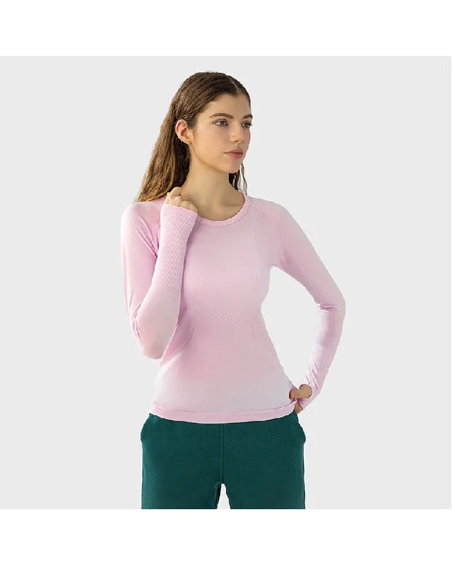 Fearless Club Inspire Long Sleeve Top - Baby Pink