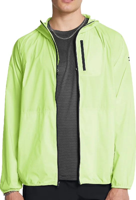 Under Armour Launch Lightweight Mens Running Jacket - Green Women's puffer jackets