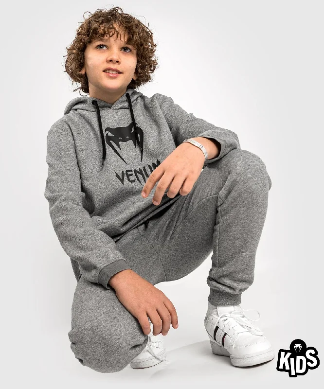 Venum Classic Hoodie - For Kids - Light Heather Grey Women's fleece jackets