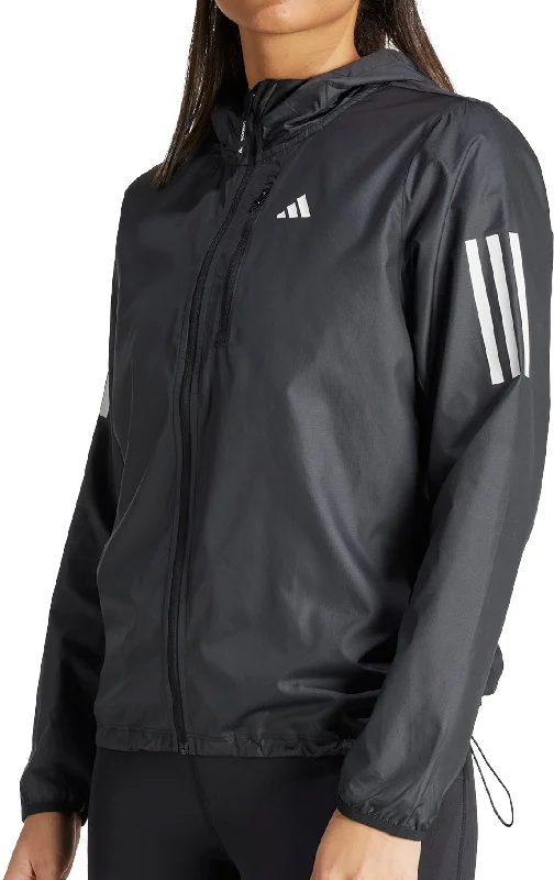 adidas Own The Run Womens Running Jacket - Black Women's vintage jackets