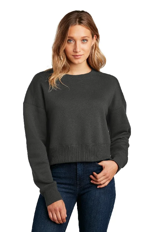 District  Women's Perfect Weight  Fleece Cropped Crew DT1105 Classic Women’s Sweatshirt