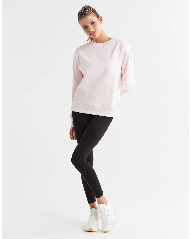 Lilybod Millie Classic Fleece Crew - Powder Pink