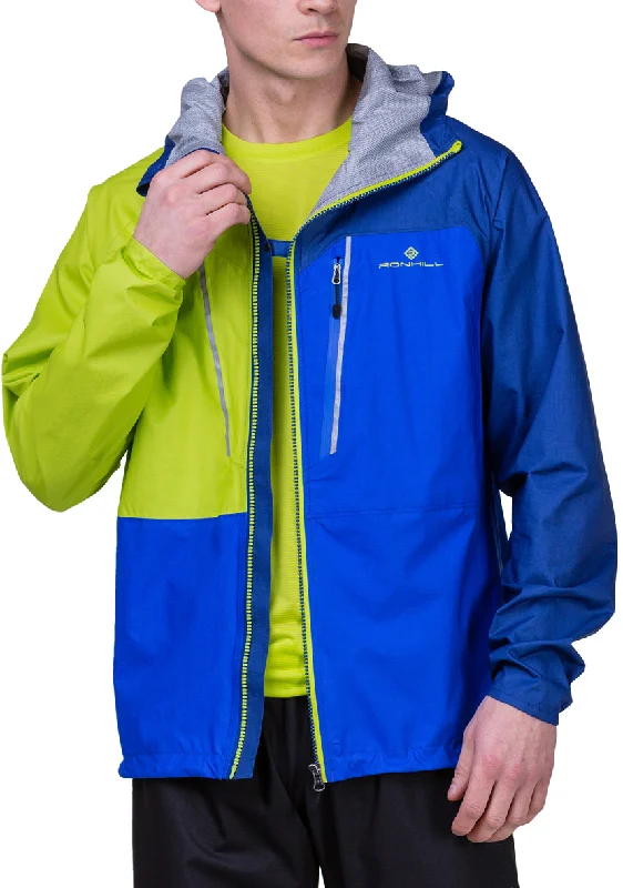 Ronhill Tech Fortify Waterproof Mens Running Jacket - Blue Women's cropped jackets