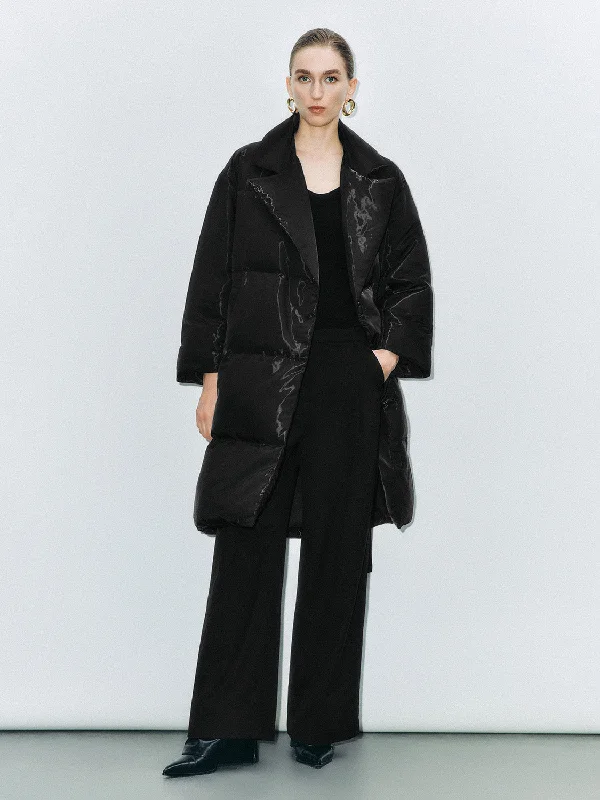 Belted Quilted Down Outerwear