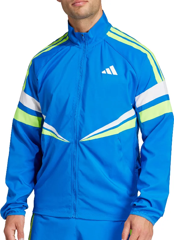 adidas Adizero Retro Mens Running Jacket - Blue Women's evening jackets