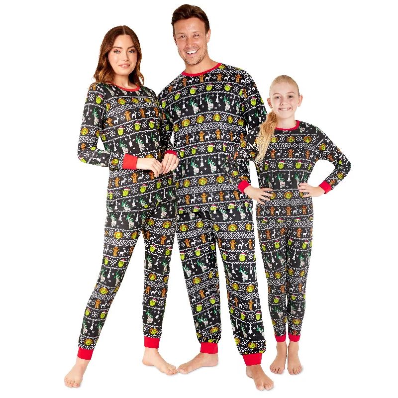 Shrek Christmas Matching Family Pyjamas , Matching PJs for Women, Men, Teens, Kids Spa pajama sets