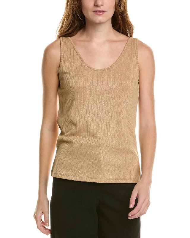 Anne Klein Double V Scoop Tank High-end sweaters