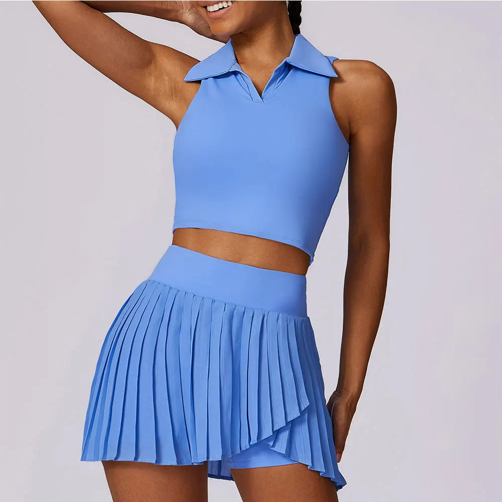 A&A Summer Outdoor Leisure Tennis Skirt Set Low-rise unclassified skirts