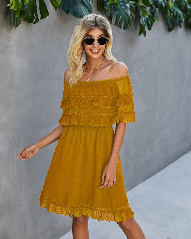 Panache Off The Shoulder High Low Maxi Dress - Sunflower Chic maxi dresses