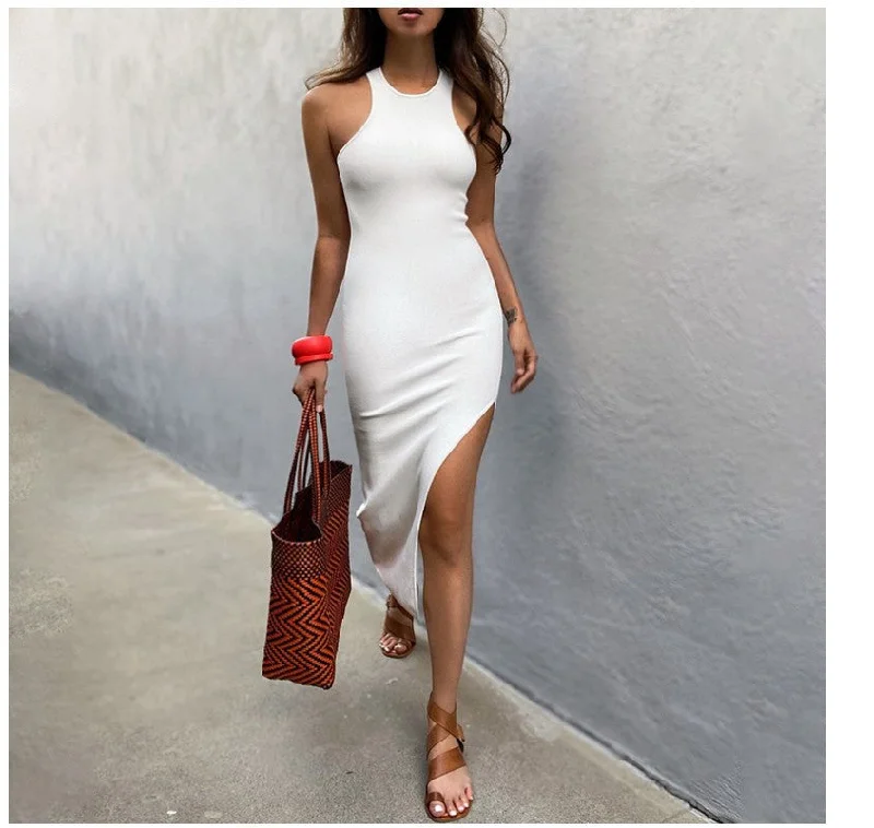 Simple And Sexy Charming High-Slit Midi Dress Revolve midi dresses