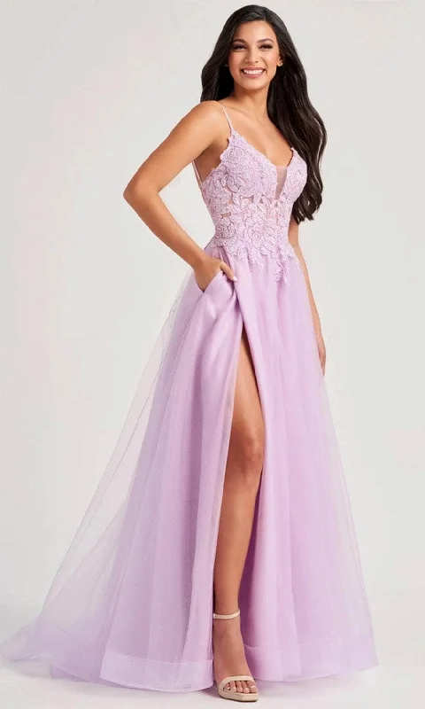 Colette By Daphne CL8100 - Lace Detailed Prom Gown Boohoo party dresses