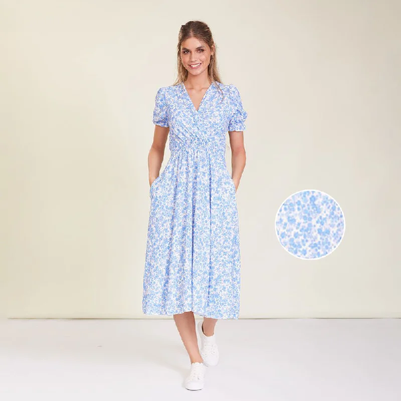 Belle Dress (Blue Floral) Tulle floral dresses