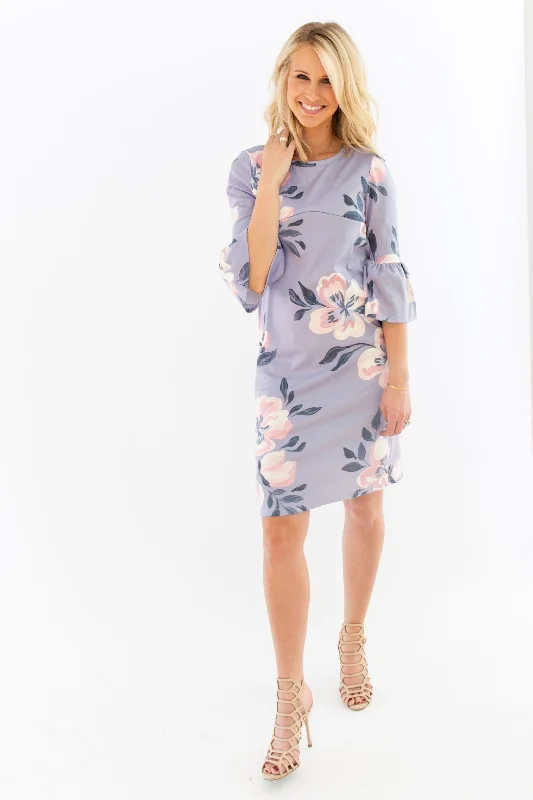 CW Floral - Harper & Bay Bell Sleeve Nursing Dress Hot new arrivals in floral dresses