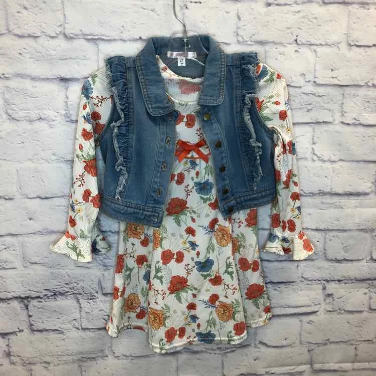 Nannette Floral Size 4T Girls Dress Best floral dresses for tall women