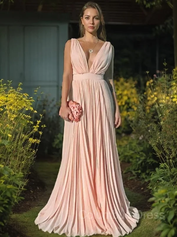 A-Line/Princess V-neck Floor-Length Chiffon Mother of the Bride Dresses With Ruffles Gowns Petite unclassified dresses