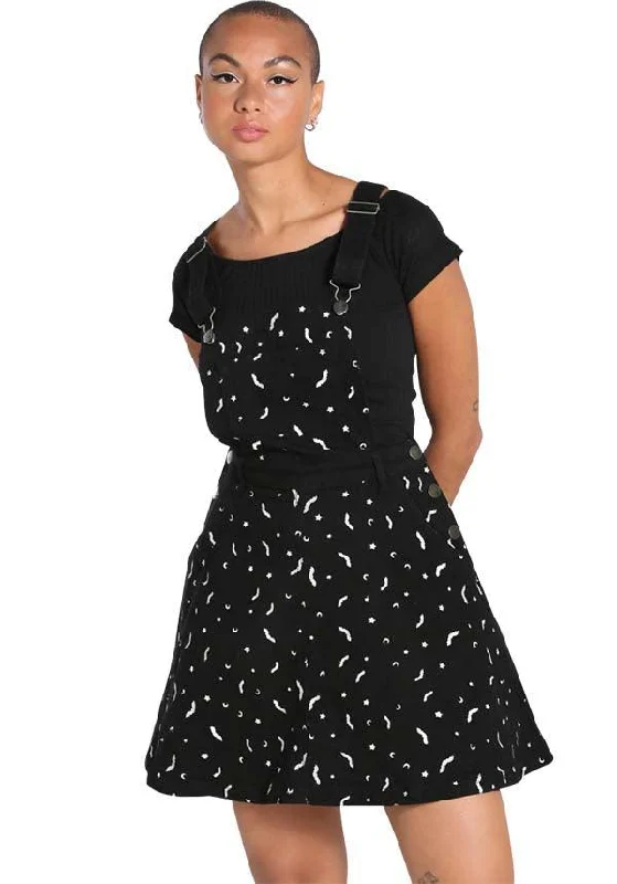 Bat [Black] | PINAFORE DRESS** Chic unclassified dresses