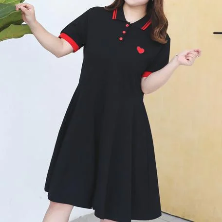 Polo Heart Embroidered Dress SD00384 Vintage unclassified dresses