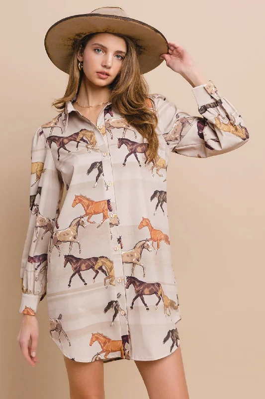 Retro Horse T - Dress Everyday wear unclassified dresses