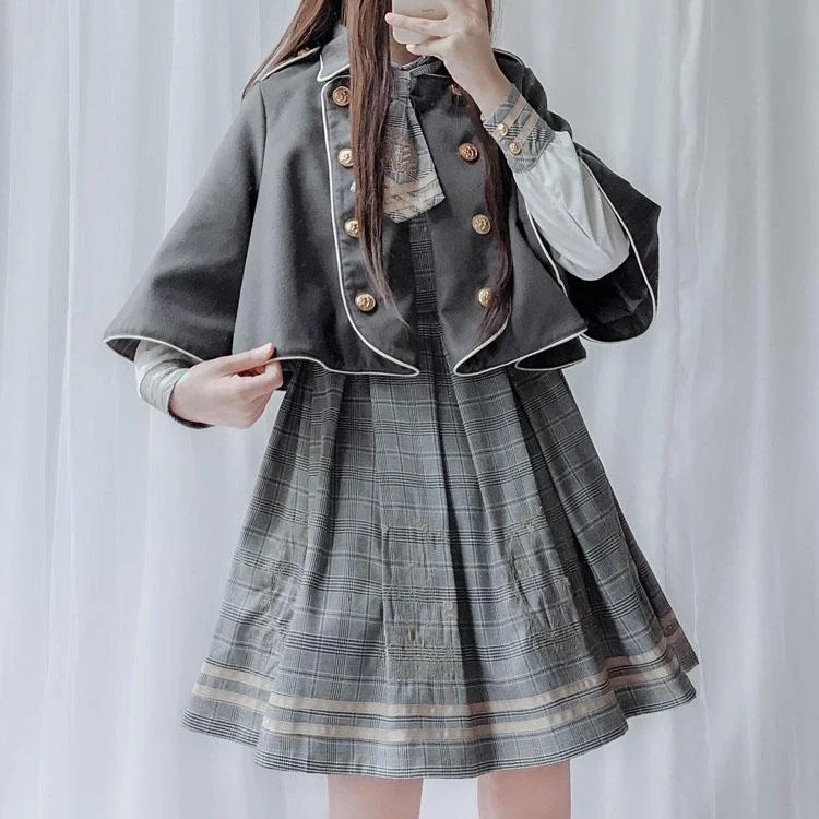 Grey Cloak+Dress