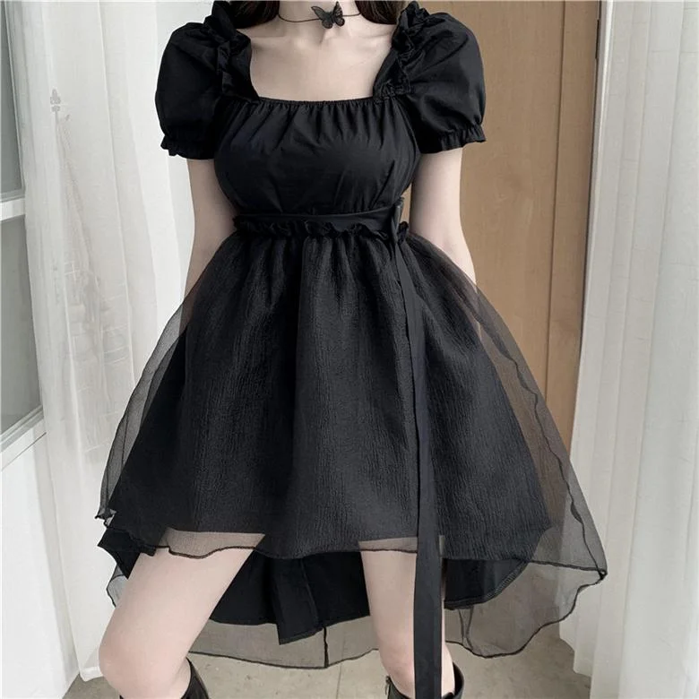 Fairy Mesh Black Dress SD01205 Festival unclassified dresses