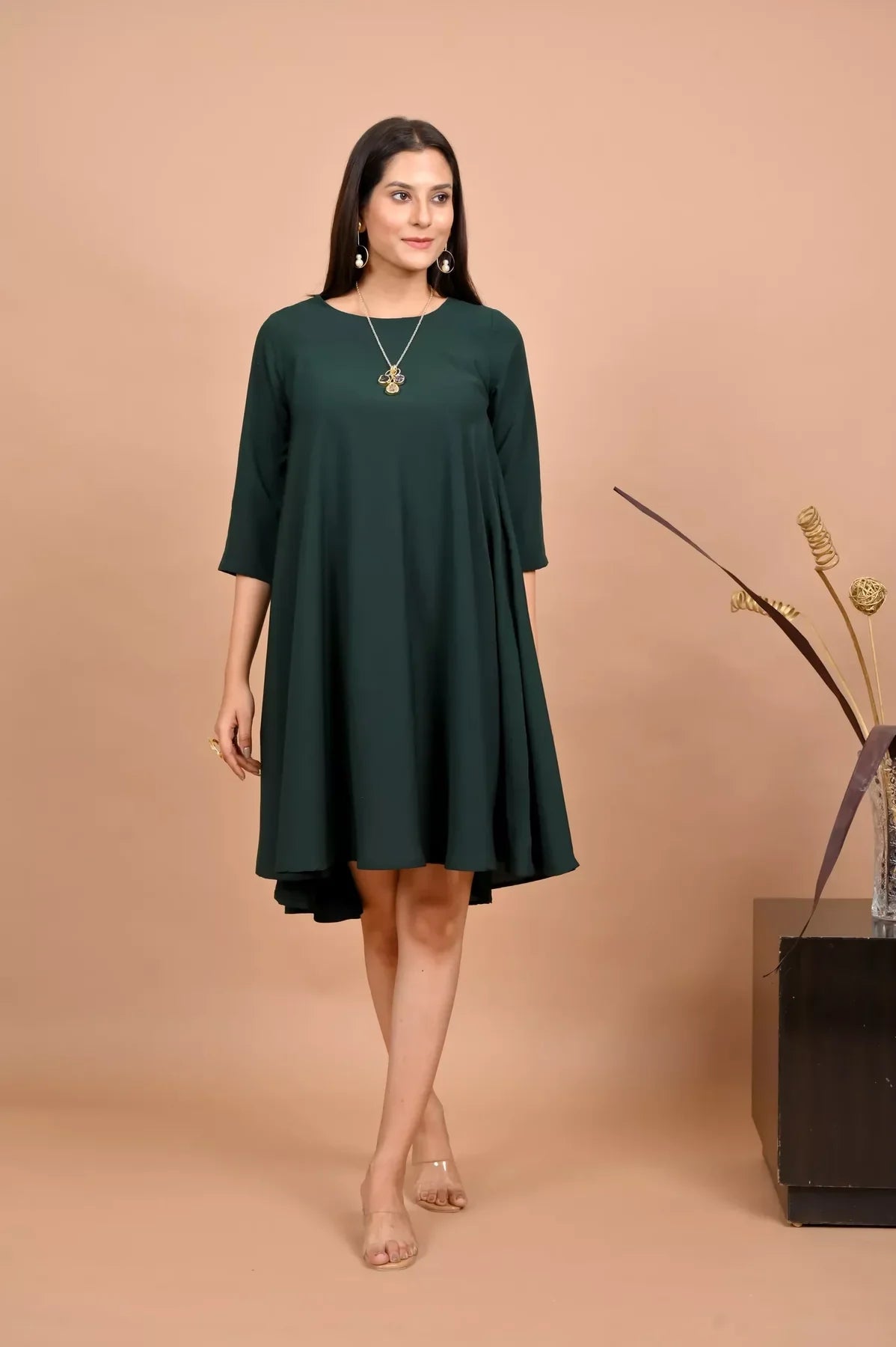 GEORGETTE FLAIRED DRESS Club unclassified dresses