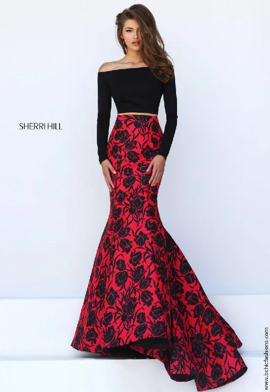 Sherri Hill 50127 (Only Size 0 FINAL SALE) Chiffon unclassified dresses