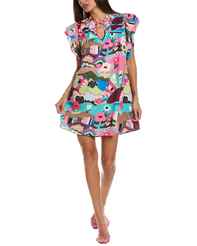 CROSBY by Mollie Burch Bradley Mini Dress Floral A-line Skirt