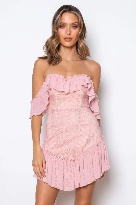 Dreamer Mini Dress - Blush Mini Skirt Outfit