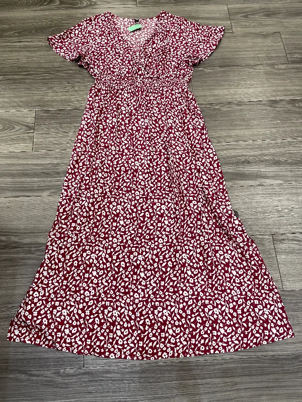 Dress Casual Maxi By Shein In Red, Size: Xl Velvet Maxi Skirt