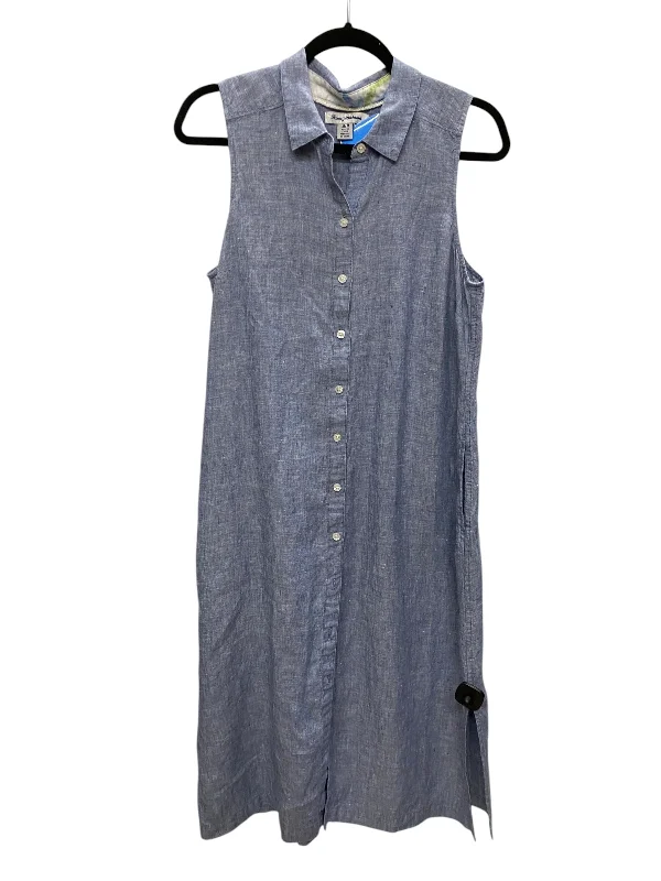 Dress Casual Midi By Tommy Bahama In Blue Denim, Size: M Skater Midi Skirt