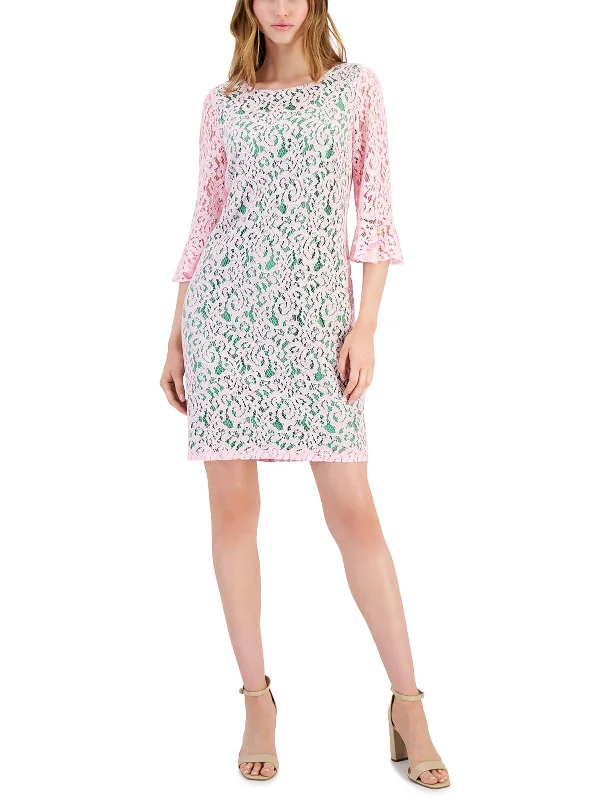 Womens Lace Embroidered Sheath Dress Lace Dress for Women